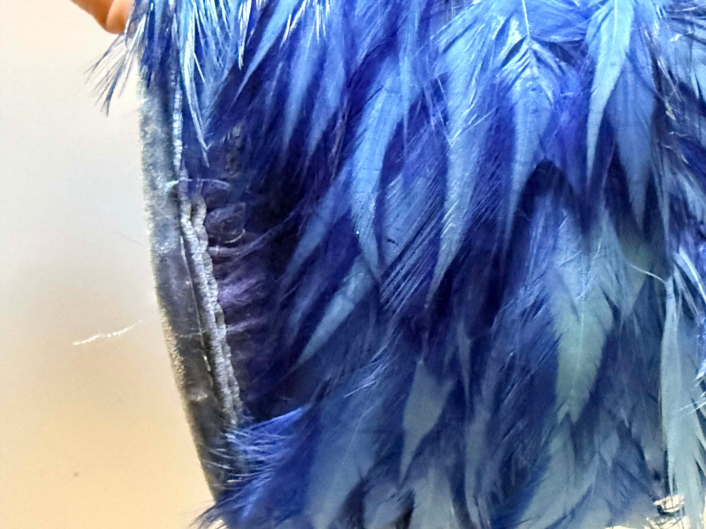 1960s Cobalt Blue Feather Cloche Hat | Vintage Feather Hat | Statement Cocktail Hat | Mid Century Glamour | Special Occasion Millinery