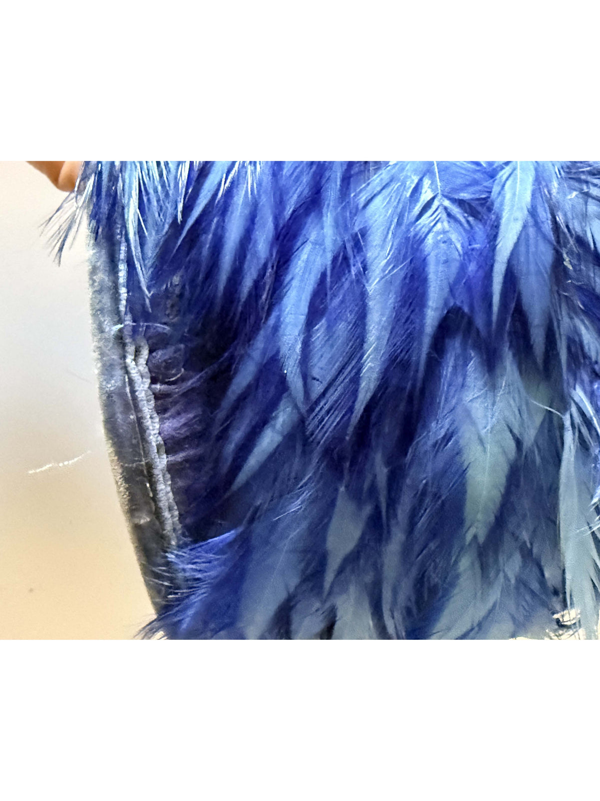 1960s Cobalt Blue Feather Cloche Hat | Vintage Feather Hat | Statement Cocktail Hat | Mid Century Glamour | Special Occasion Millinery