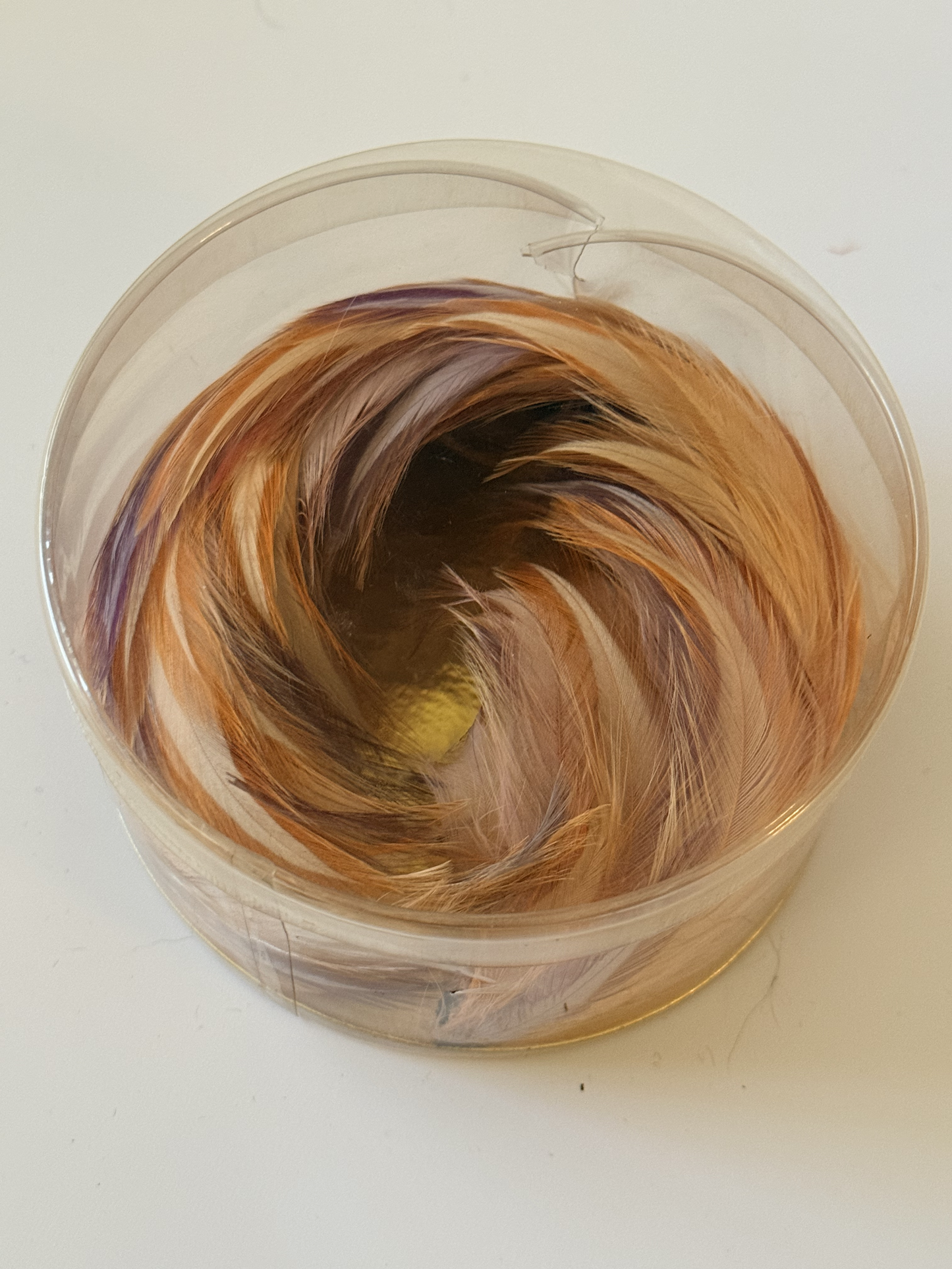 Vintage Starlet Feather Fascinator | 1940s–1950s Autumn Tones Hairpiece | Old Hollywood Glam