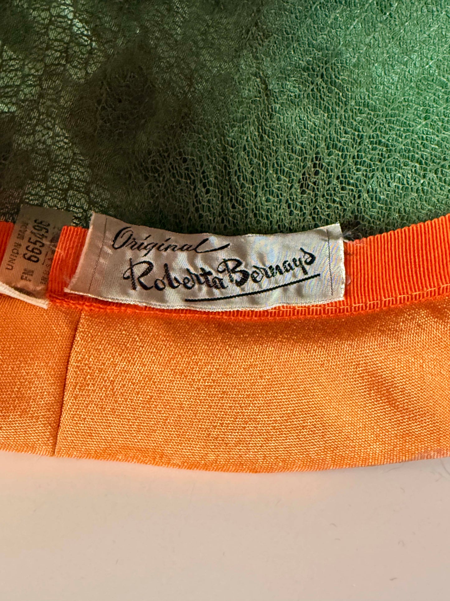 Vintage Roberta Bernays Floral Hat | 1960s Garden Party Hat | Velvet Brim Cloche | Floral Cocktail Hat | Spring Millinery