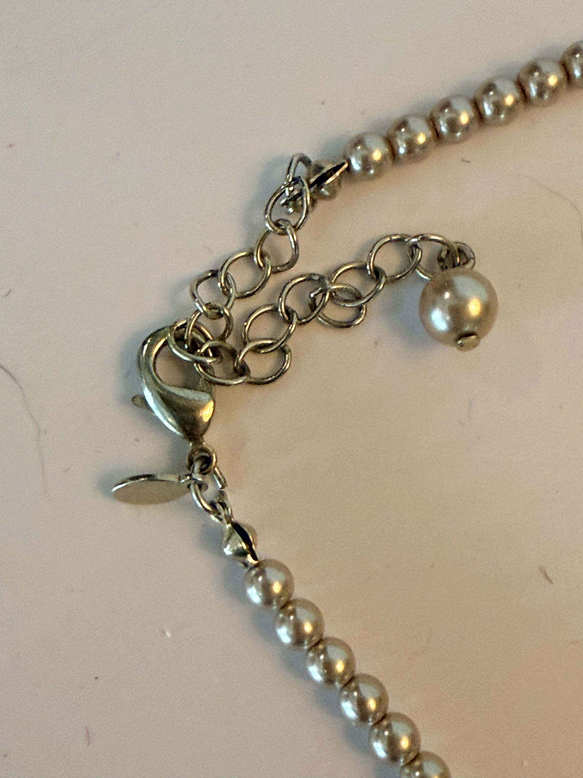 Vintage Champagne Bubble Pearl Necklace Cluster Bib Faux Pearl Statement Bridal Necklace
