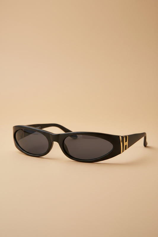 Mod Wrap Around Vintage Sunglasses - Brower