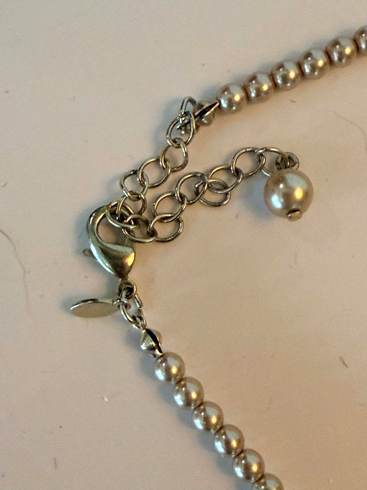 Vintage Champagne Bubble Pearl Necklace Cluster Bib Faux Pearl Statement Bridal Necklace