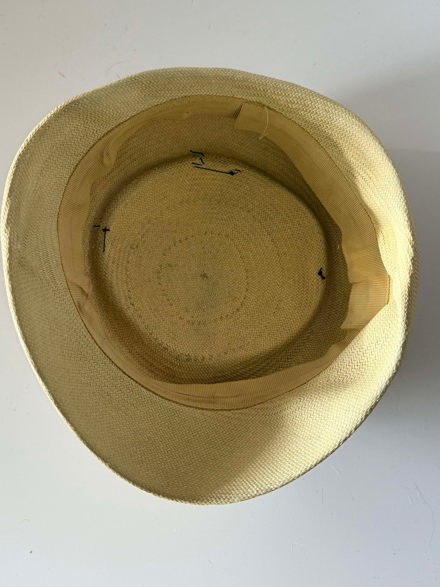 Vintage Sculptural Straw Visor Hat | Ivory Architectural Couture Hat | 1960s Wide Brim Summer Hat | Kentucky Derby Garden Party Hat | Avant Garde Millinery