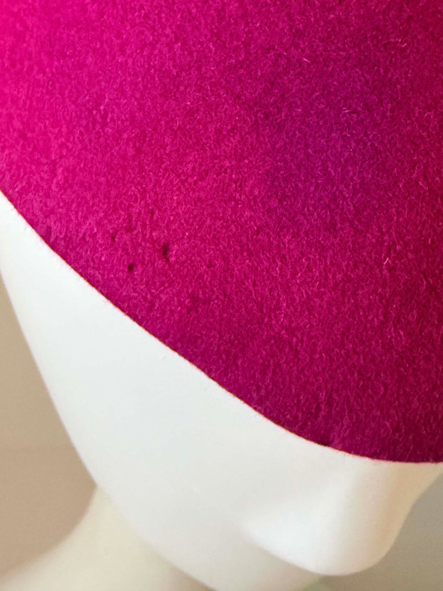Vintage 1960s Grant Millinery St. Louis Plum Felt Percher Hat | Designer Wool Cocktail Hat | Mid Century Sculptural Fascinator | Women's Vintage Hat