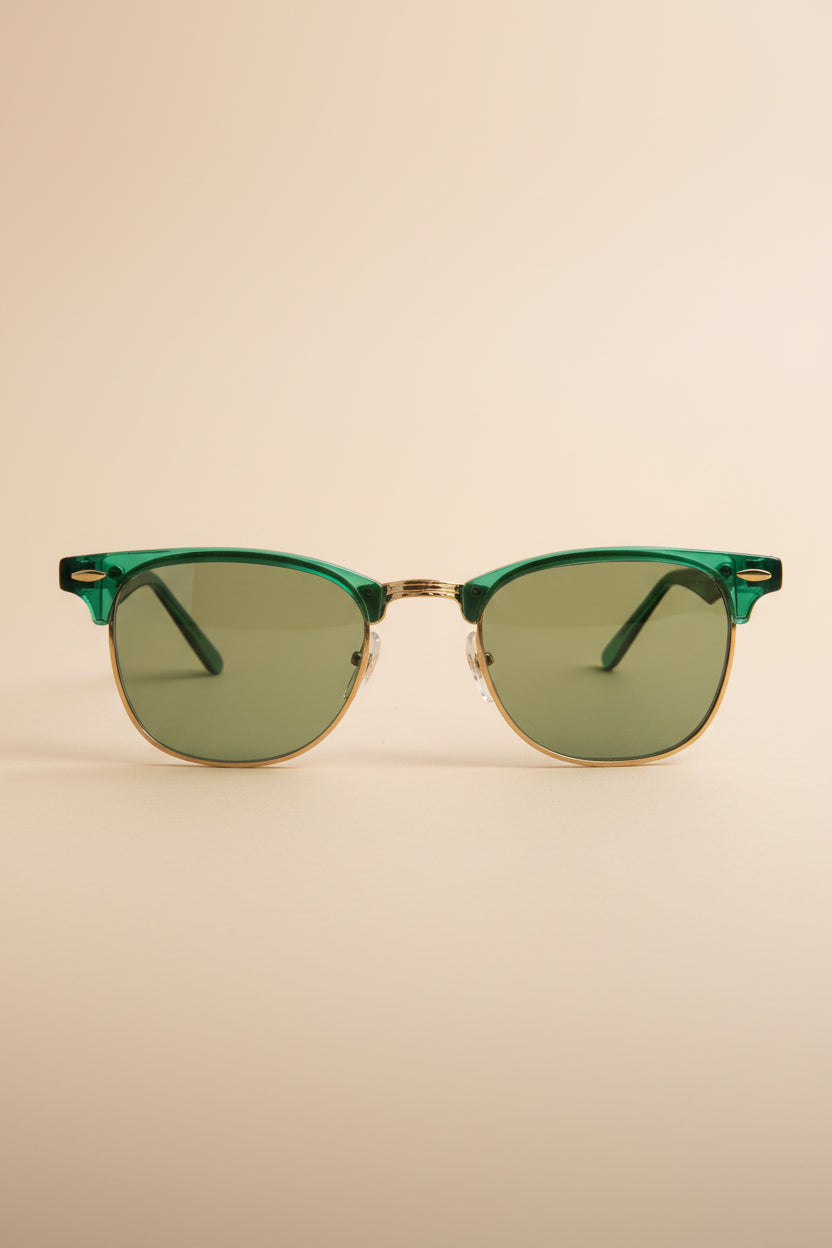 Classic Half Frame Vintage Sunglasses - Nowels