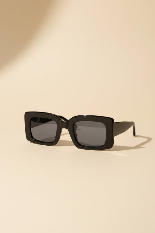 Square Rectangular Block Sunglasses - Skylar