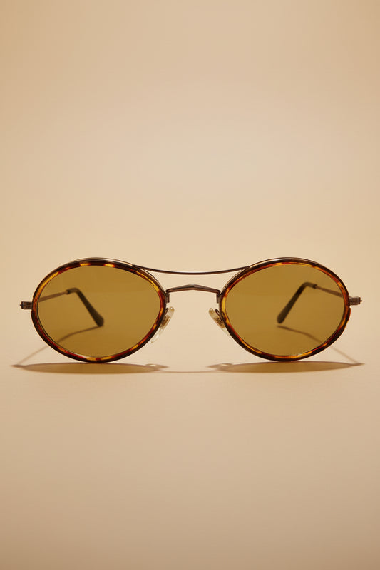 Oval Pilot Style Vintage Sunglasses - Welch