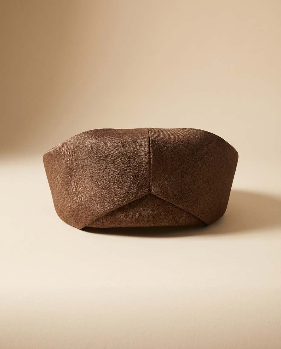 Vintage Brown Pillbox Hat – 1950s 1960s Structured Mid Century Hat – Classic Minimalist Cocktail Hat