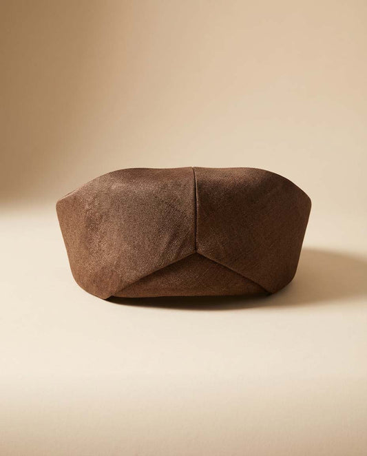 Vintage Brown Pillbox Hat – 1950s 1960s Structured Mid Century Hat – Classic Minimalist Cocktail Hat