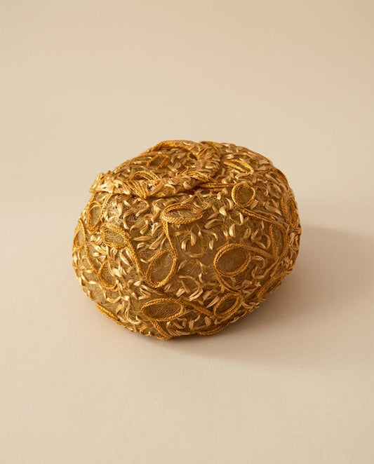 1950s Schiaparelli Paris Raffia Cocktail Hat – Sculptural Straw Pillbox – Couture Textured Hat – Vintage Designer Statement