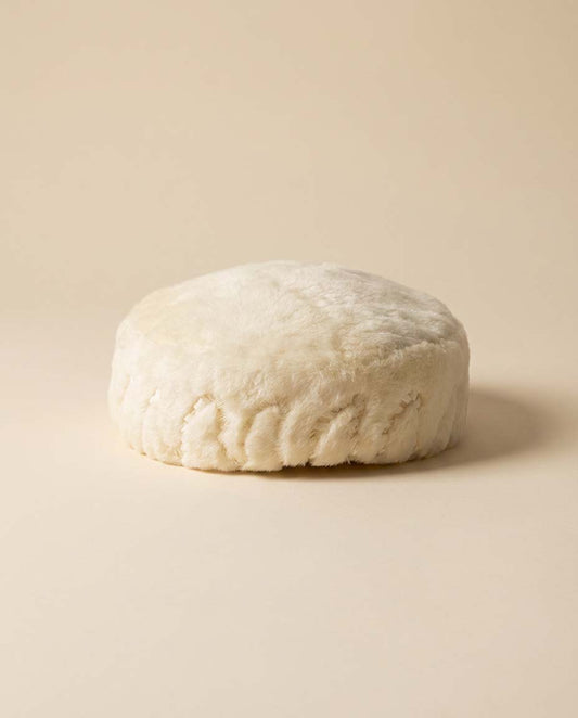 1950s Ivory Fur Pillbox Hat Faux Mink Cream Winter Hat Mid Century Minimalist Cocktail Hat Soft Plush Classic Vintage