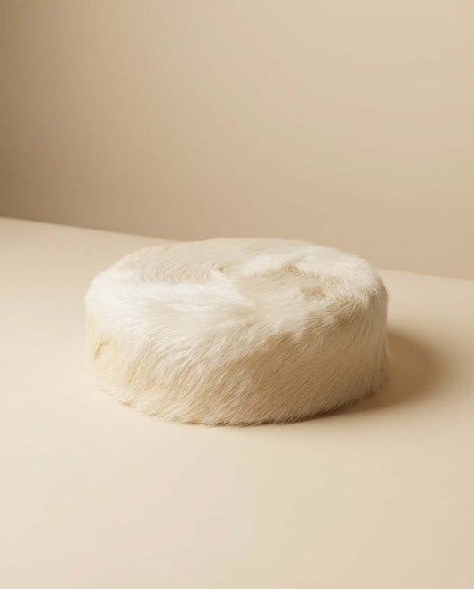 1950s Ivory Fur Pillbox Hat in Original Box | Sno-Belle Douglas of California | Vintage Winter Cocktail Hat | Mid Century Glamour