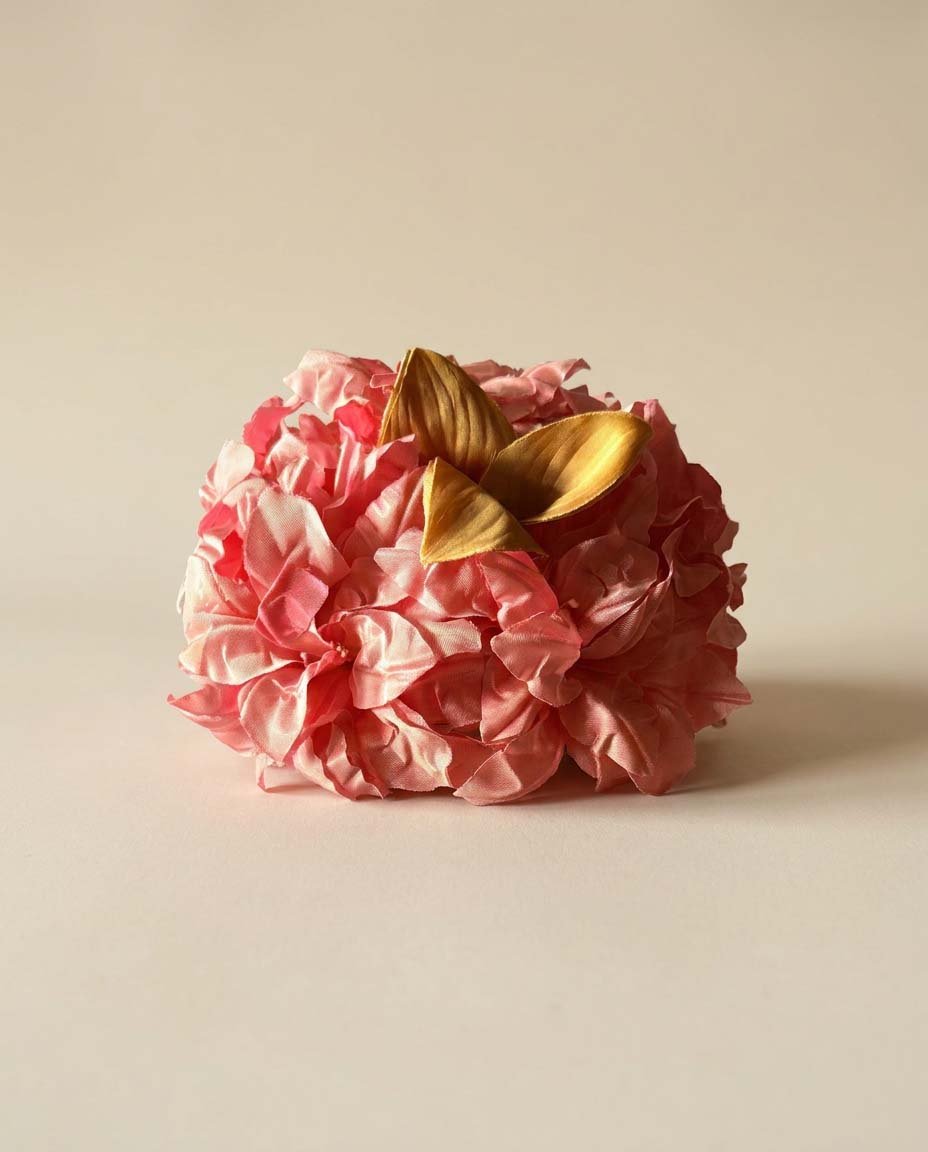 Vintage Pink Floral Cocktail Hat | 1960s Blossom Pillbox Fascinator | Garden Party Wedding Church Hat
