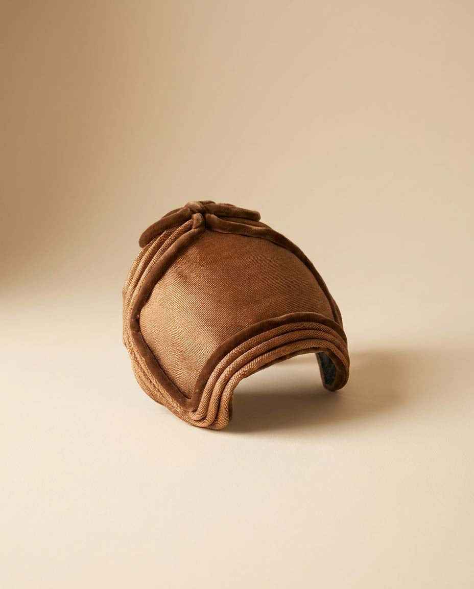 Vintage Marshall Field & Co Brown Cocktail Hat | Late 1940s Tilt Hat | Young Chicago Millinery | Sculptural Mid Century Hat | Women's Vintage Hat