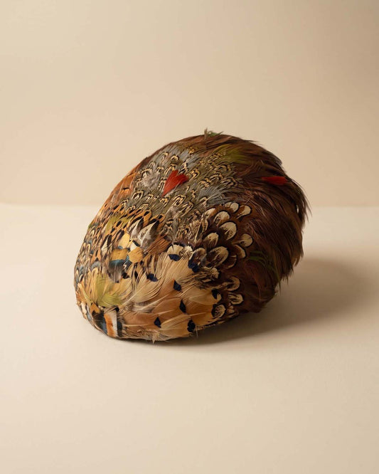 Vintage 1950s Fisk Chicago Feather Hat | Pheasant Feather Cocktail Hat Mid Century Millinery