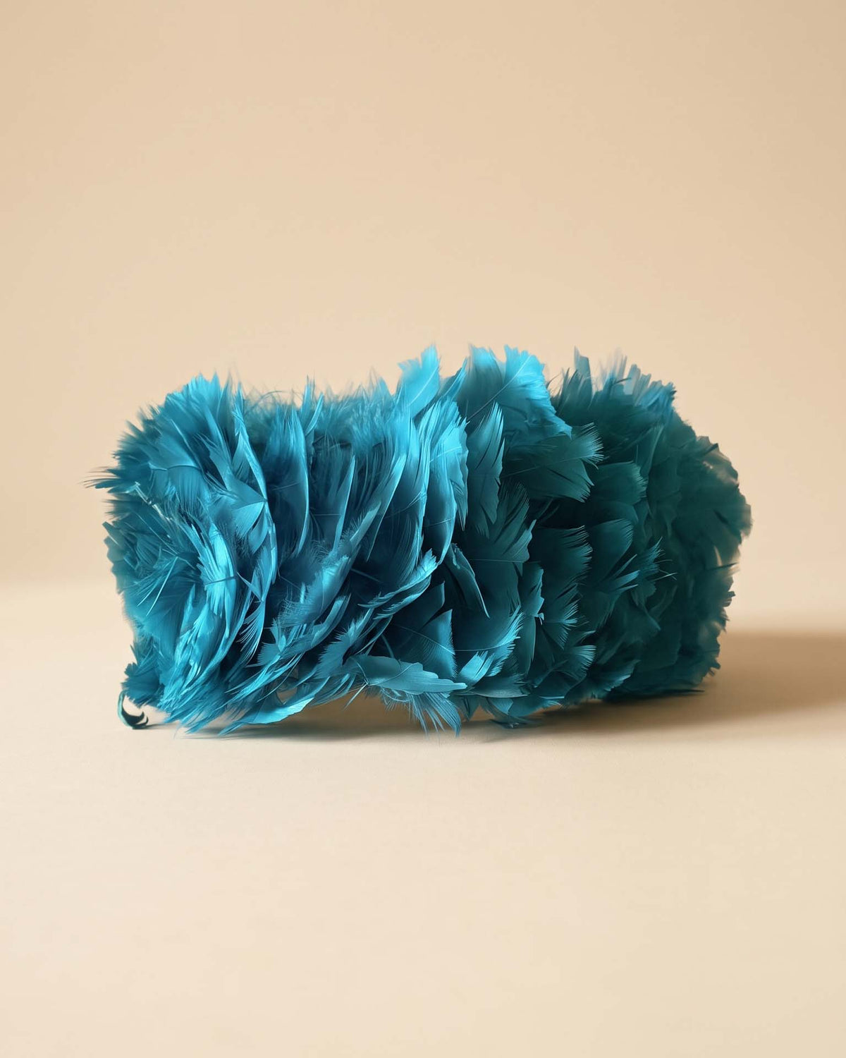Vintage 1960s Turquoise Feather Cloche Hat | Bright Blue Feather Cocktail Hat | Mid Century Women's Millinery