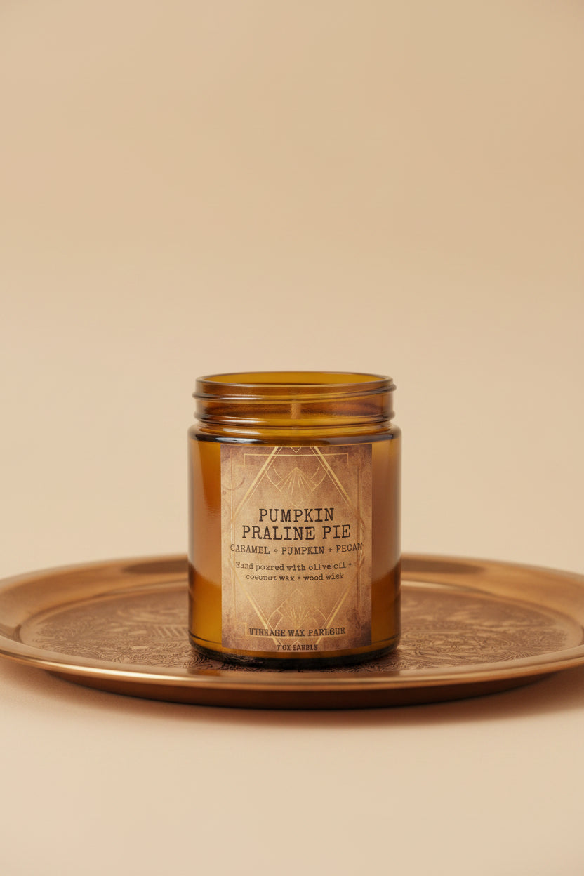 Vintage-Inspired Wooden Wick Candle