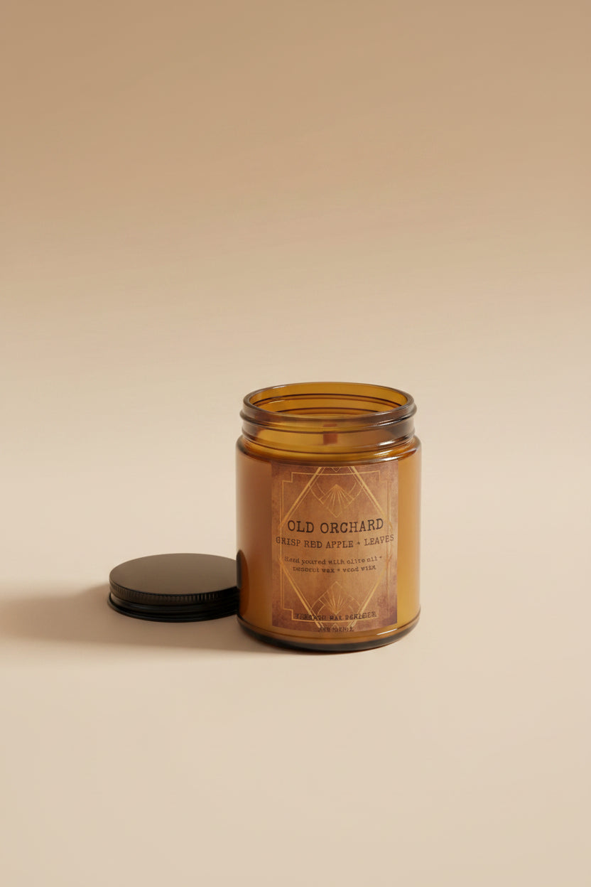 Vintage-Inspired Wooden Wick Candle